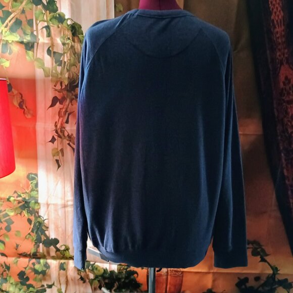 VGUC: Yes I'm Cold Me 24:7 Sze. XL Navy Blue Crewneck Sweatshirt - Picture 2 of 3